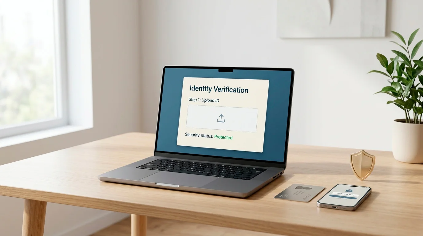 Golden Pharaoh registration UK illustration of account setup and identity verification steps